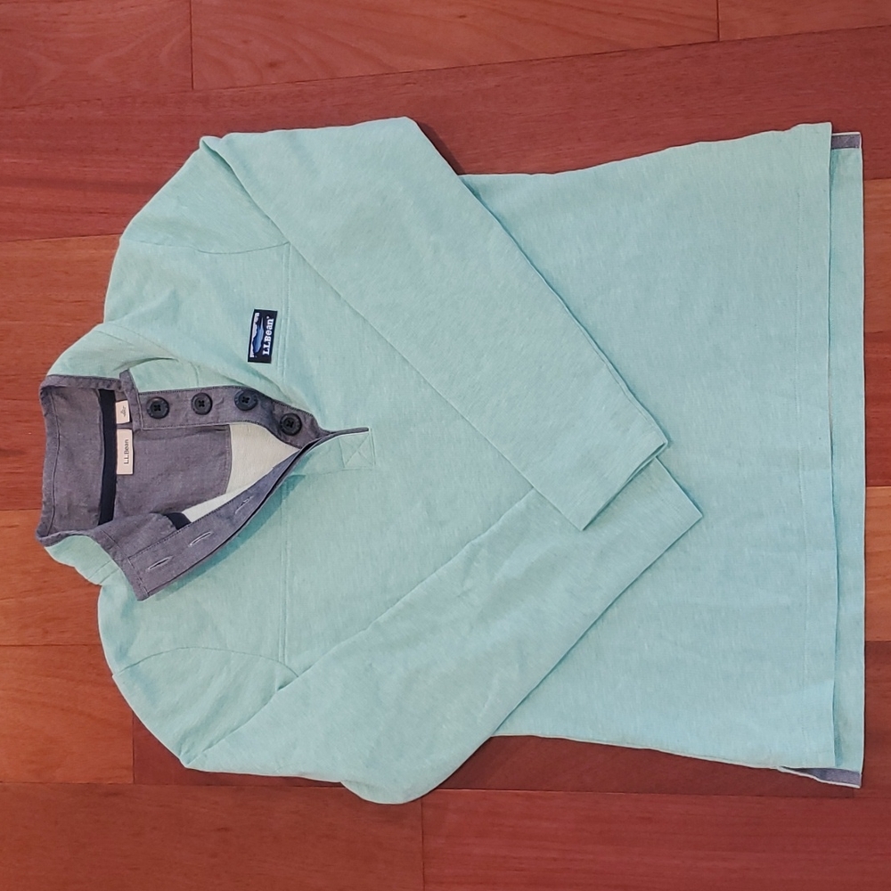 L.L.Bean women's small teal pullover sweater